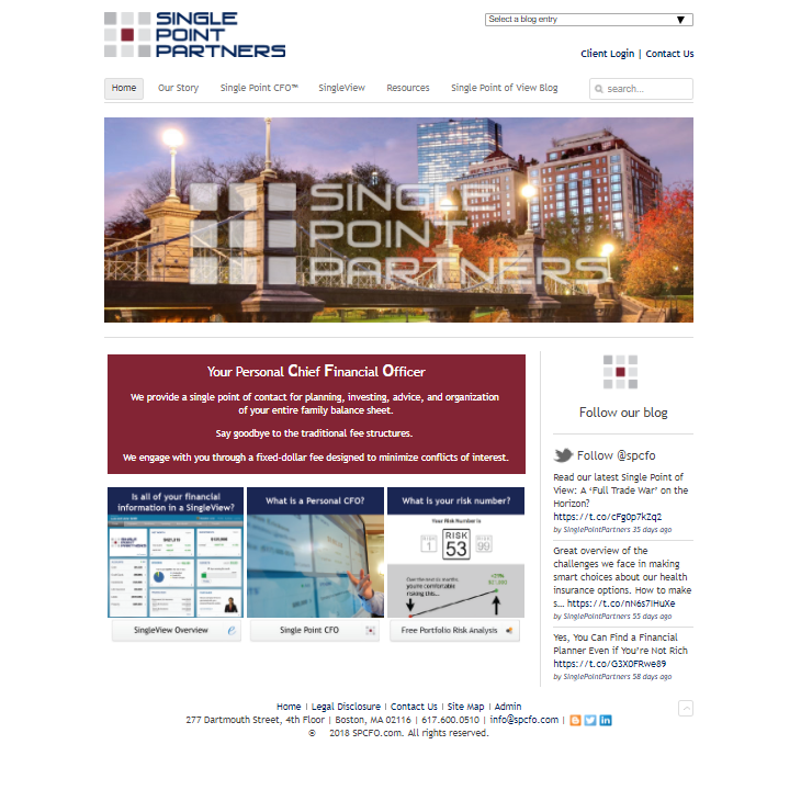 Announcing Our New Website - Single Point Partners